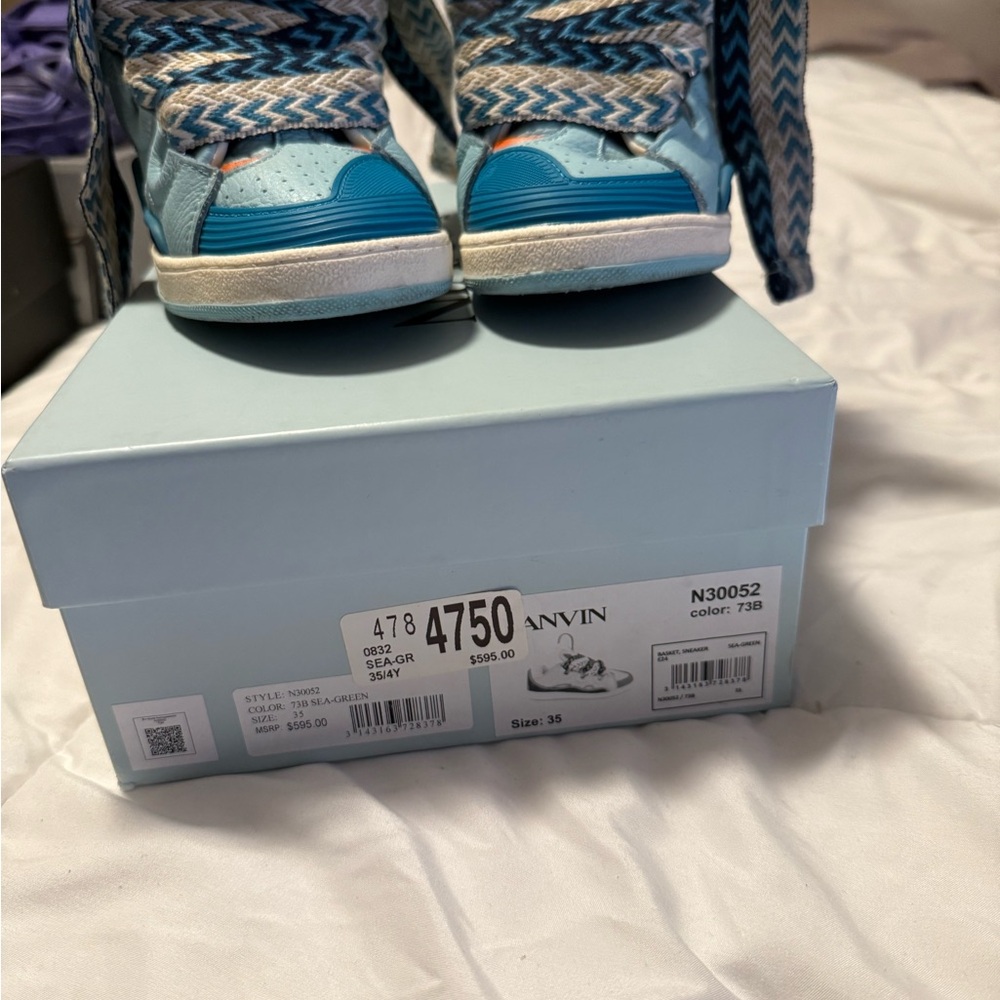 Lanvin Blue Sneakers Vibrant Design Casual Style